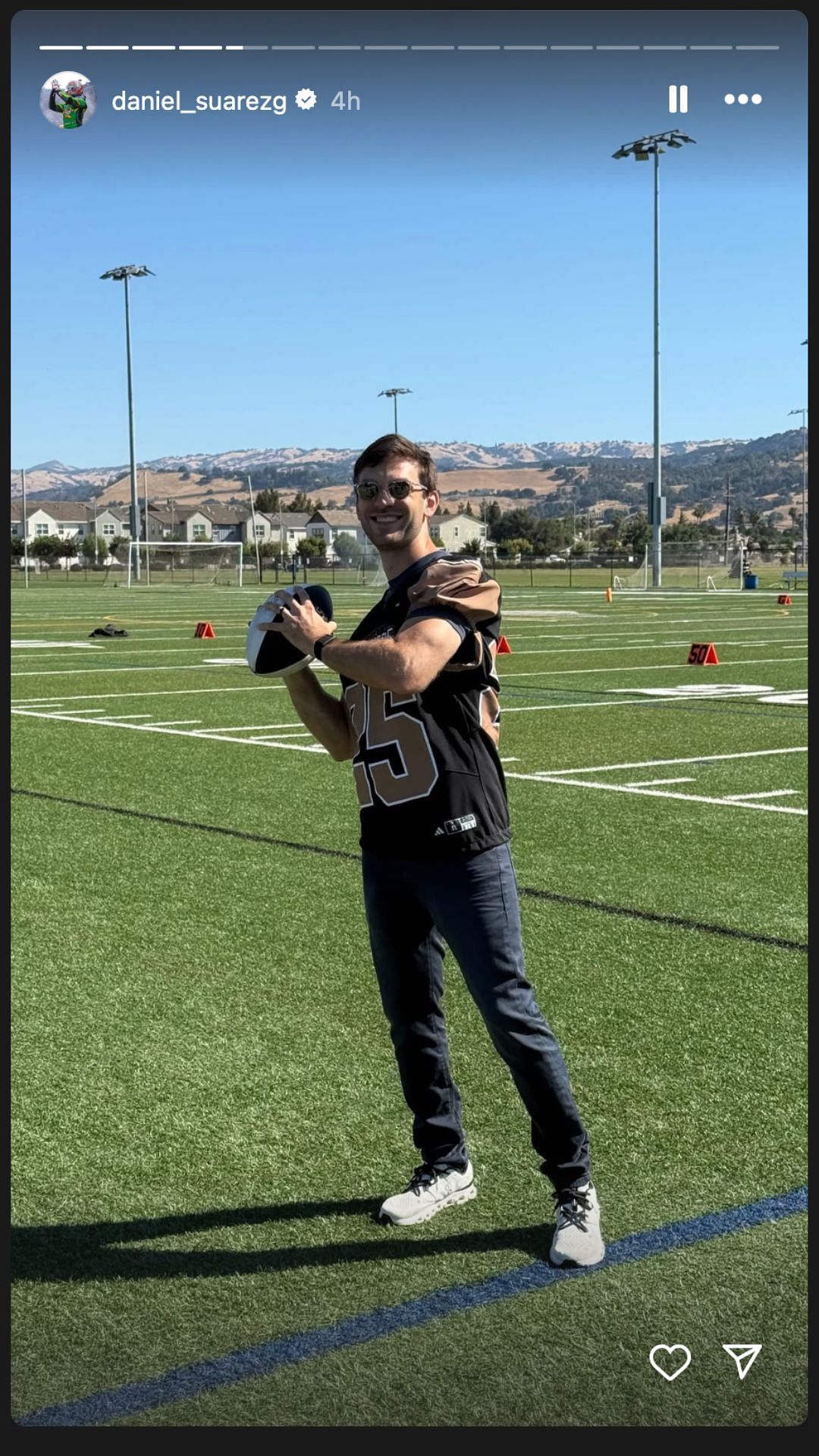 Daniel Suarez's Instagram story - Source: @daniel_suarezg on IG